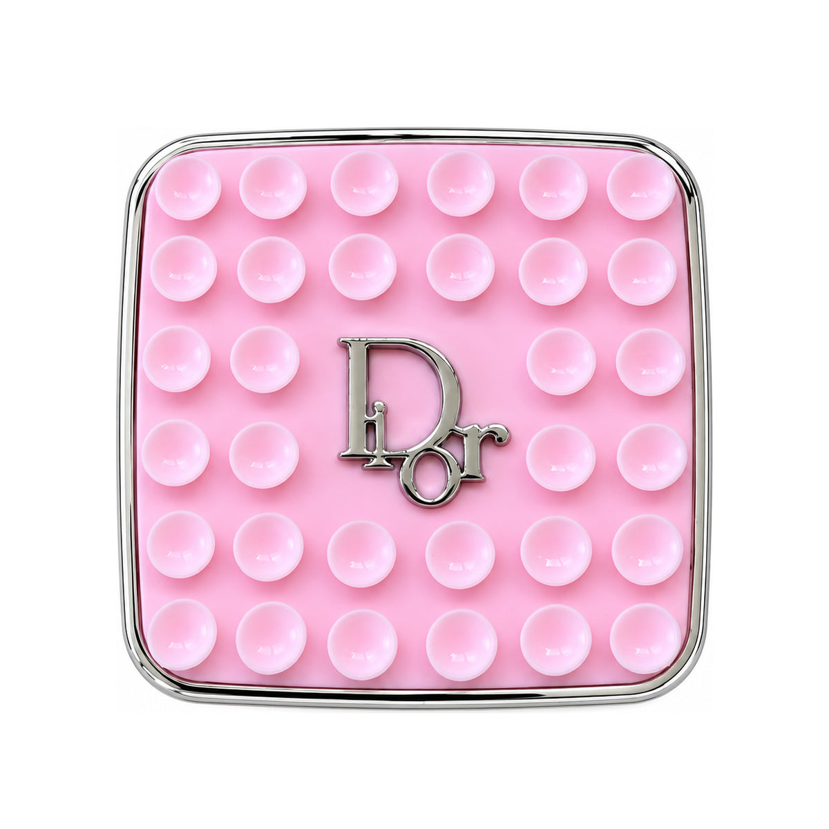 Snapaholicshop Christian Dior Pink Luxury Bubble Phone Grip Silver Logo Edition