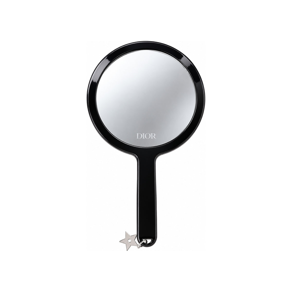 CHRISTIAN DIOR Hand Mirror Black with Star Charm — view 2