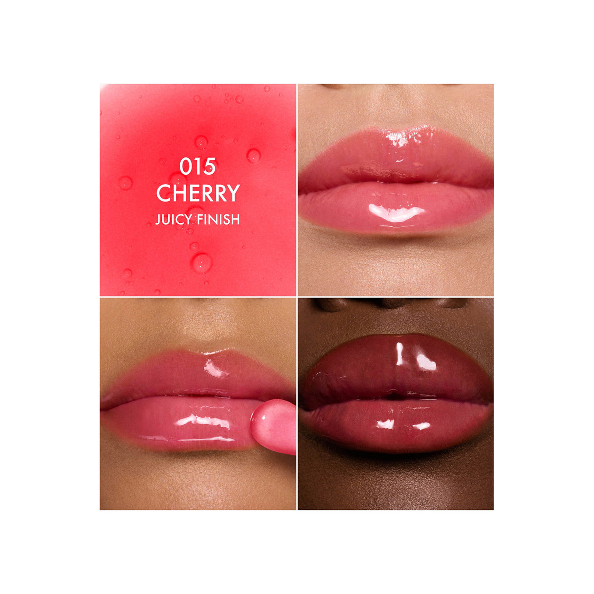 CHRISTIAN DIOR Christian Dior Addict Lip Glow Oil Hydrating Lip Oil High Shine Gloss — 015 Cherry Juicy — view 2