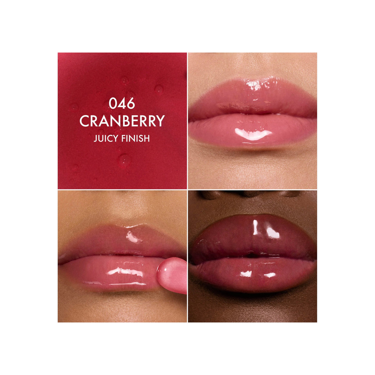 CHRISTIAN DIOR Christian Dior Addict Lip Glow Oil Hydrating Lip Oil High Shine Gloss — 046 Cranberry Juicy — view 4