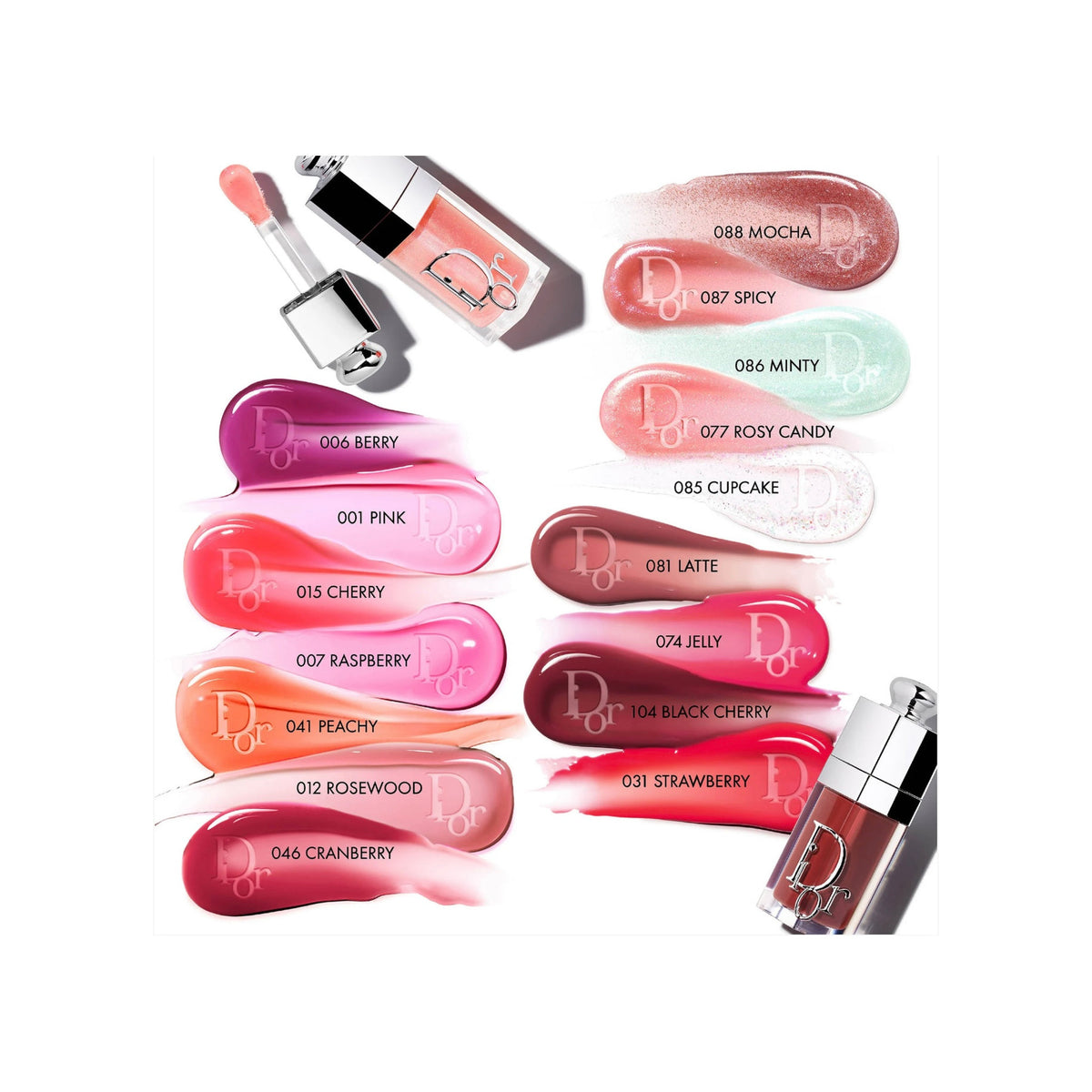 CHRISTIAN DIOR Addict Lip Glow Oil Hydrating Lip Oil High Shine Gloss — 085-cupcake Sparkly — view 2