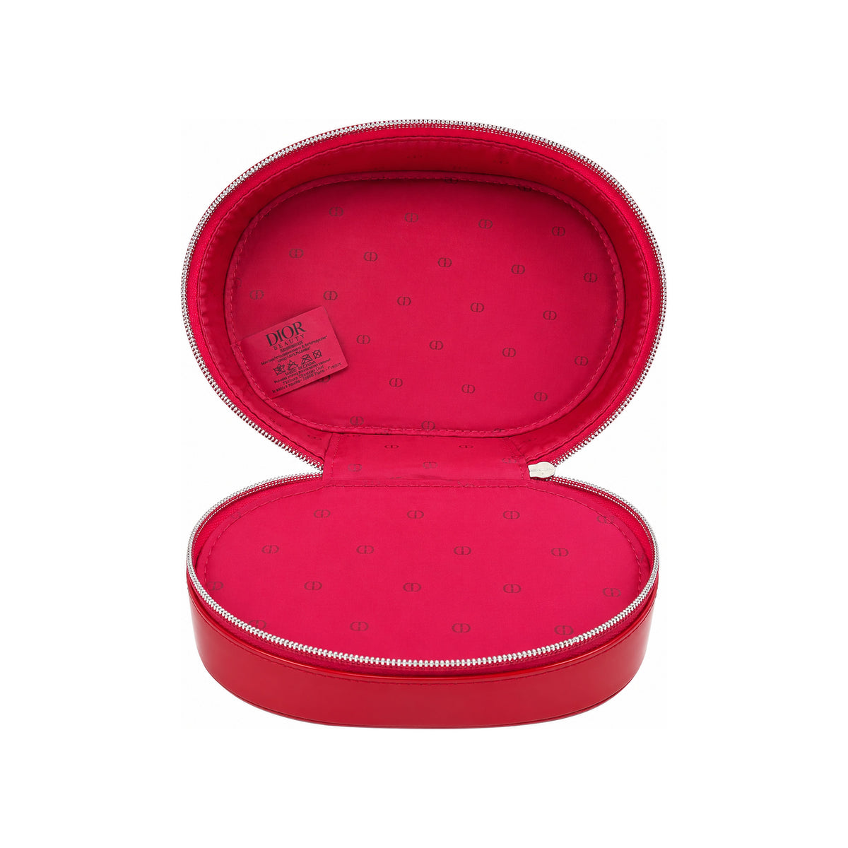 CHRISTIAN DIOR Red Leather Round Bag — view 2