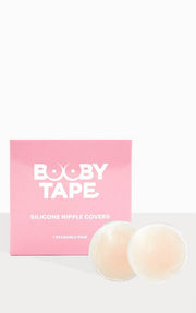 BOOBY TAPE SILICONE NIPPLE COVERS 1 REUSABLE PAIR
