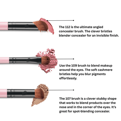 OTIS BATTERBEE LONDON 12 PIECES MAKEUP BRUSH SET