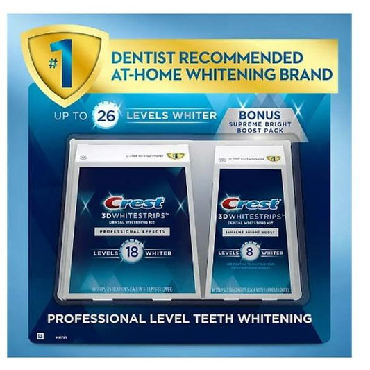 Crest 3D Whitestrips Professional Effects & Supreme Bright Dual Pack