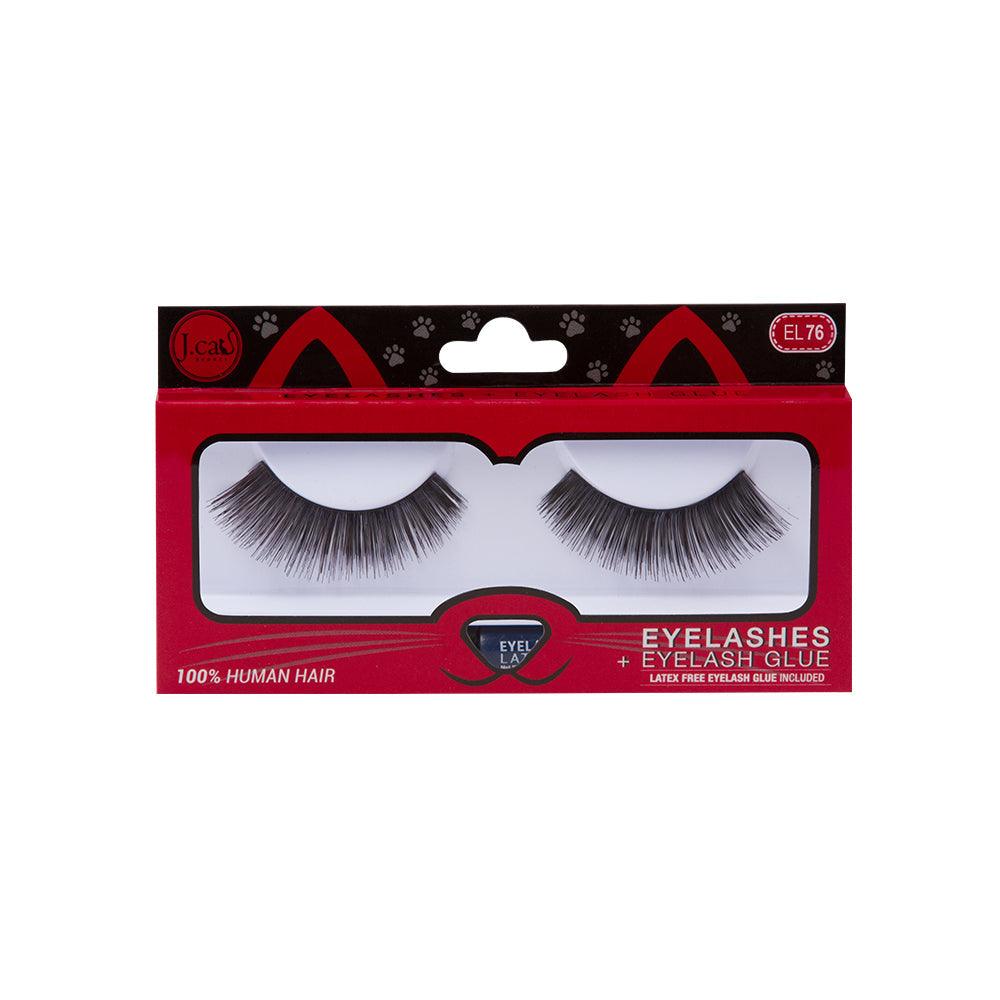 J.Cat Beauty Eyelashes + Eyelash Glue (El 76)