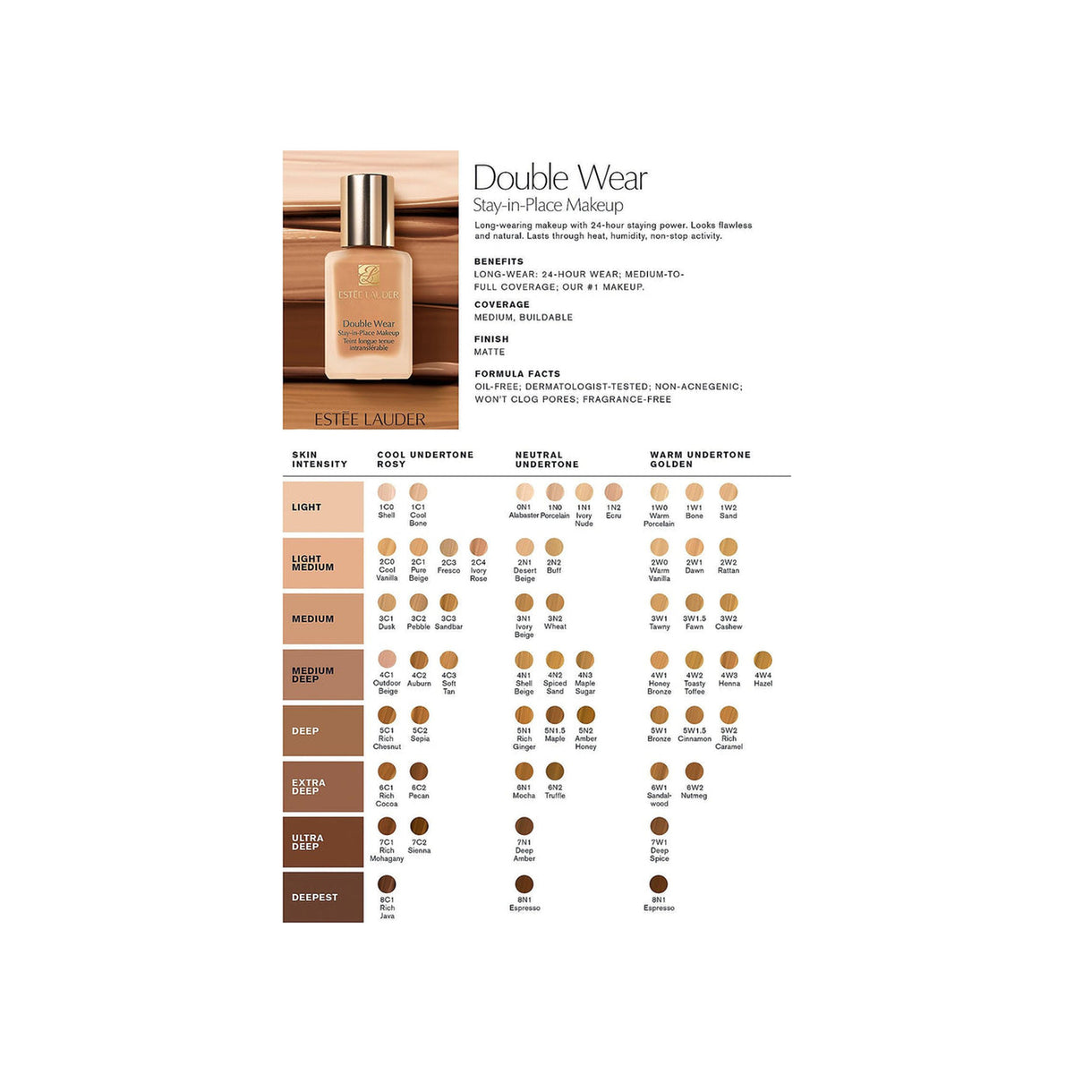 ESTEE LAUDER Double Wear Stay-In-Place Foundation — 4w4 — view 2