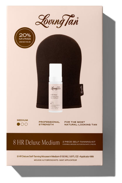 LOVING TAN 8H DELUXE MEDIUM KIT OF 2 2 PIECES