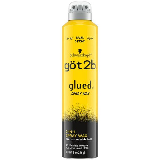 Got2B Schwarzkopf Gã–T2B Glued Spray Wax With 2-In-1 Dual Spray Nozzle