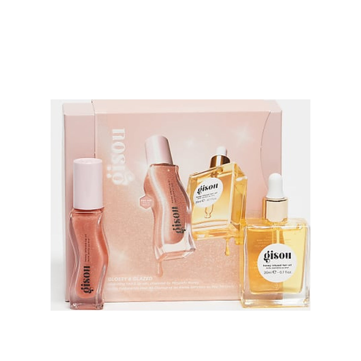 GISOU Gisou Glossy & Glazed Hair & Lip Oil Gift Set