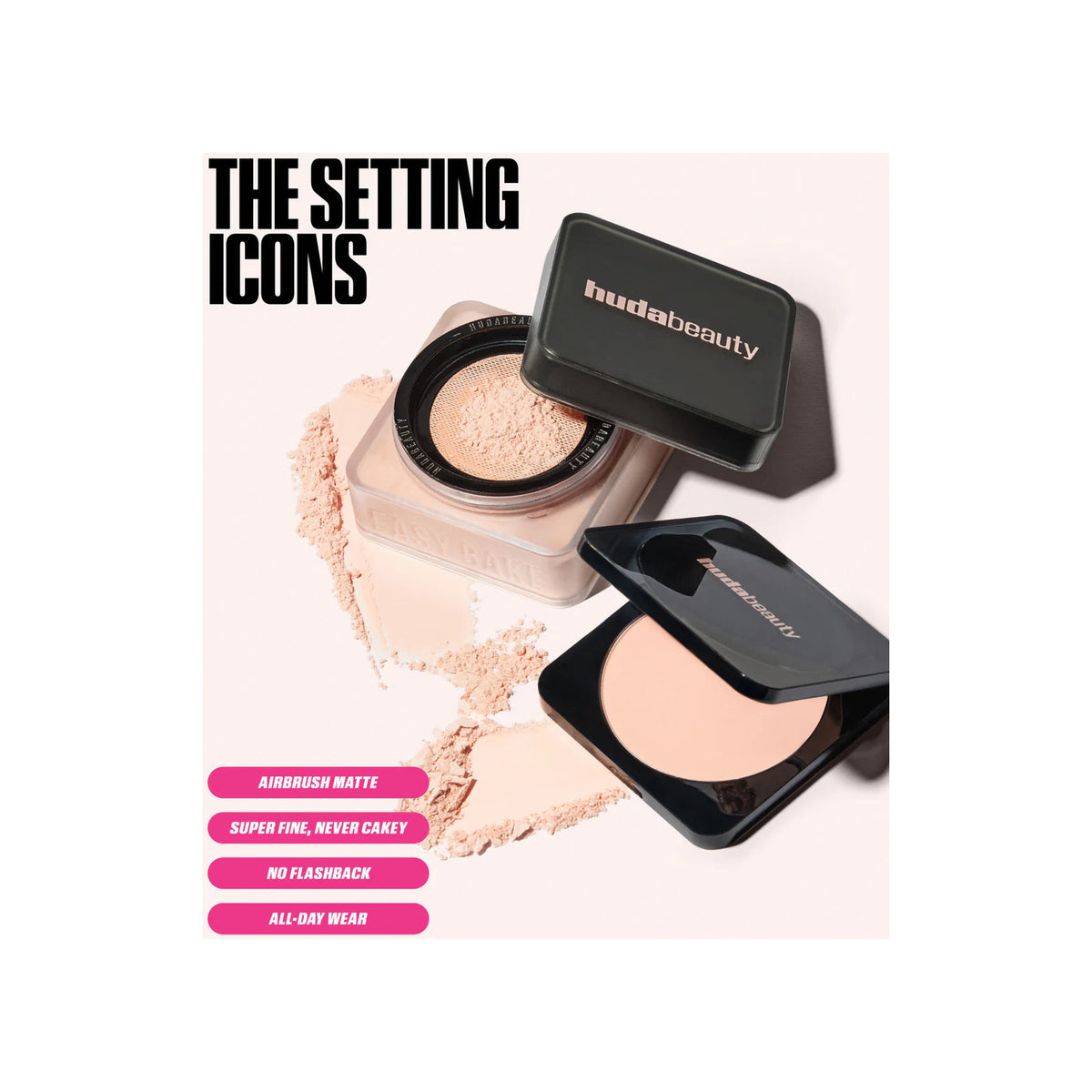 HUDA BEAUTY Huda Beauty Easy Bake Pressed Powder — Peach Cupcake — view 6