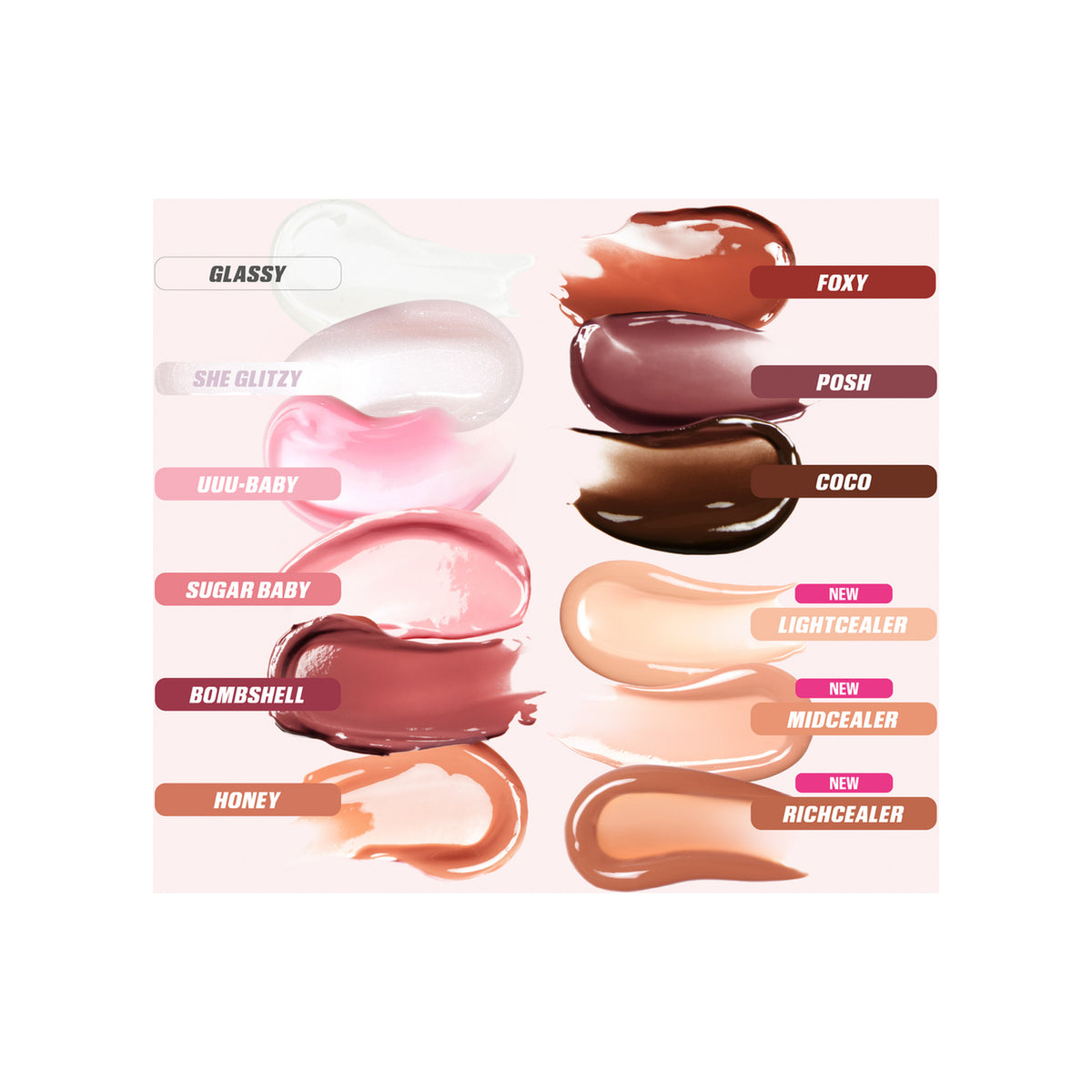 HUDA BEAUTY Huda Beauty Faux Filler Extra Shine Lip Gloss — Richclear — view 2