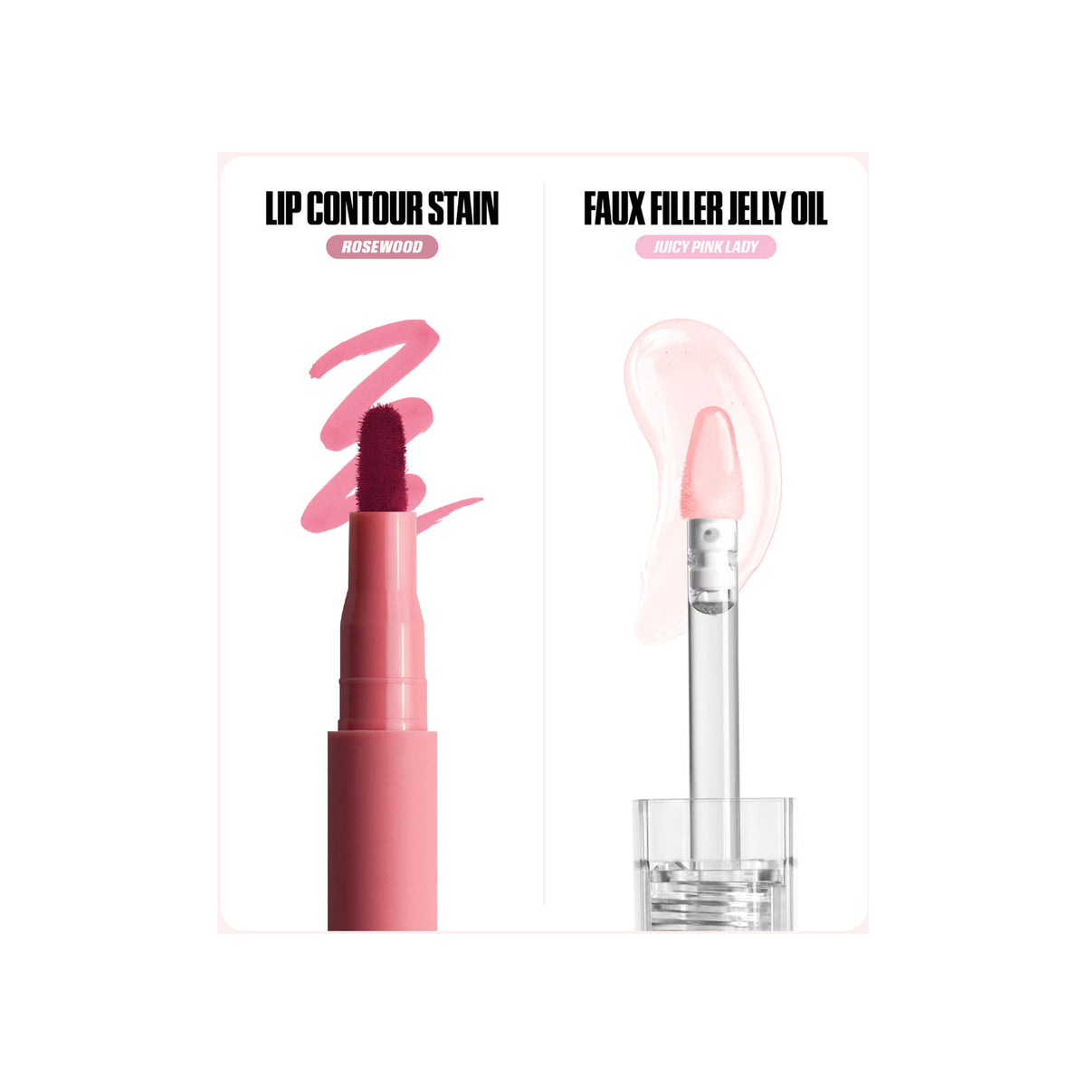 HUDA BEAUTY HUDA BEAUTY HABIBTI LIP DUO ROSY PINK KIT — view 2