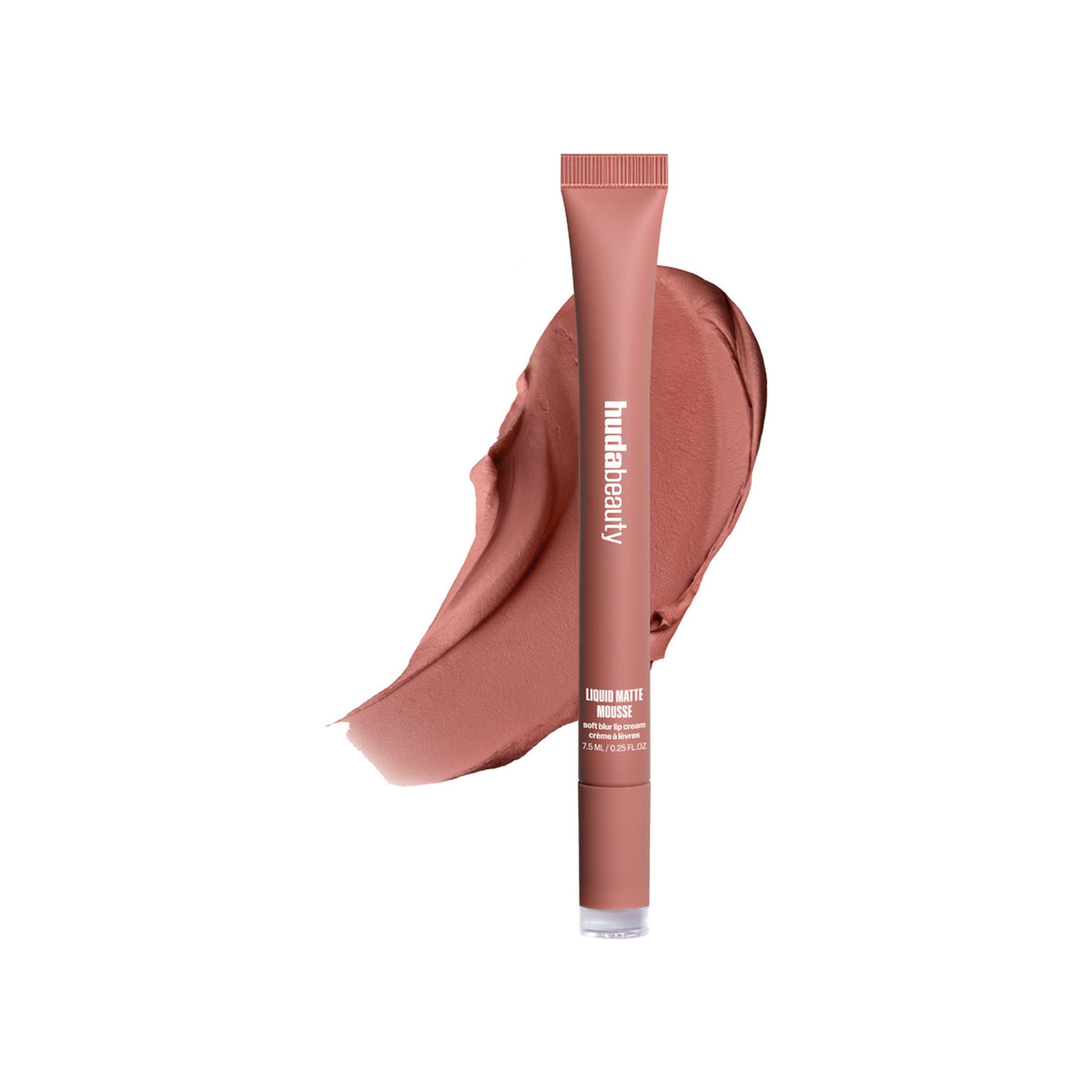 HUDA BEAUTY HUDA BEAUTY LIQUID MATTE MOOUSSE SOFT BLUR LIP CREAM (Bombshell pink brown)