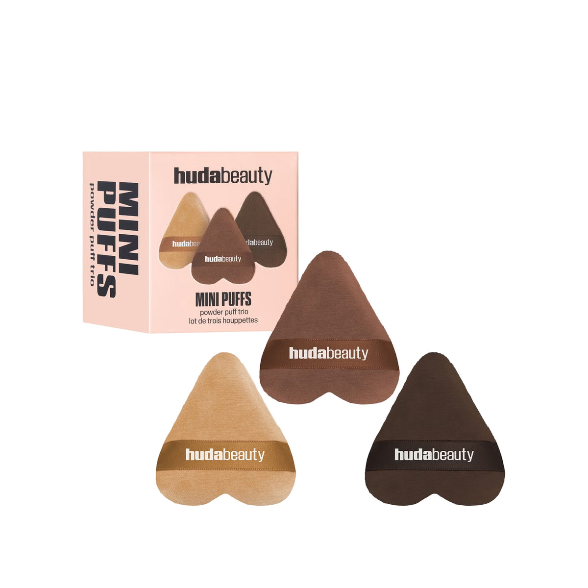 Snapaholicshop HUDA BEAUTY MINI TRIO PUFF POWDER