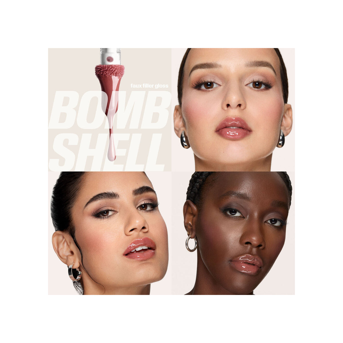 HUDA BEAUTY HUDA BEAUTY PINK KIT JUICY BOMBSHELL LIP DUO (LIP LINER PINKY BROWN + BOMBSHELL) — view 5