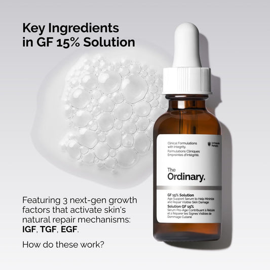 THE ORDINARY  GF 15% SERUM FOR VISIBLE SKIN REPAIR AND WRINKLES