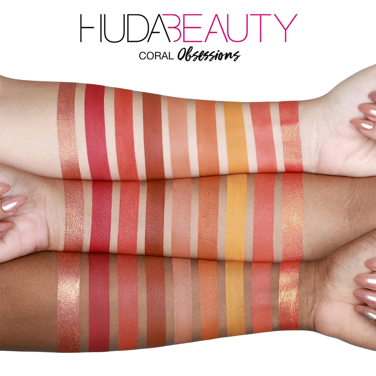 HUDA BEAUTY MINI OBSESSIONS EYESHADOW PALETTE (CORAL)