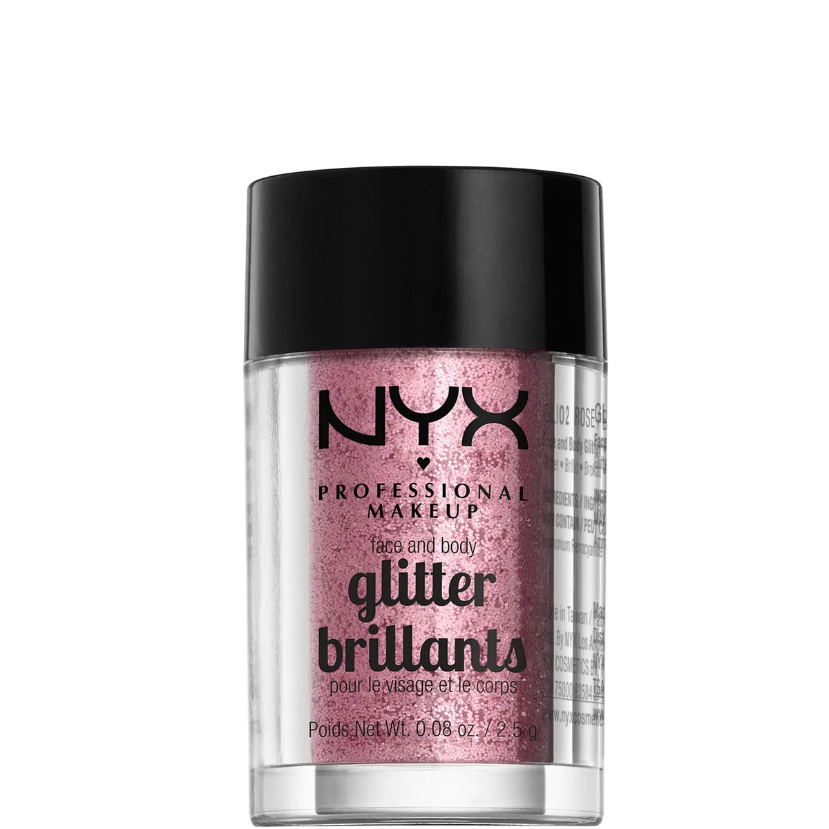 NYX PROFESSIONAL MAKEUP FACE AND BODY GLITTER (ROSE)