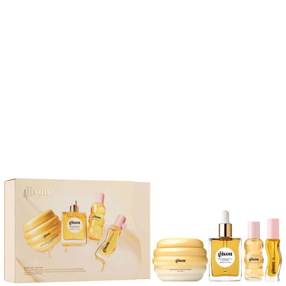 GISOU GLOW ALL THE WAY HAIR AND LIP GIFT SET