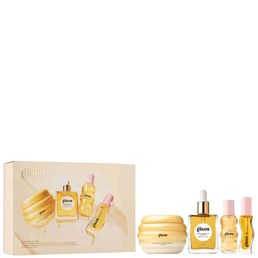 GISOU GLOW ALL THE WAY HAIR AND LIP GIFT SET