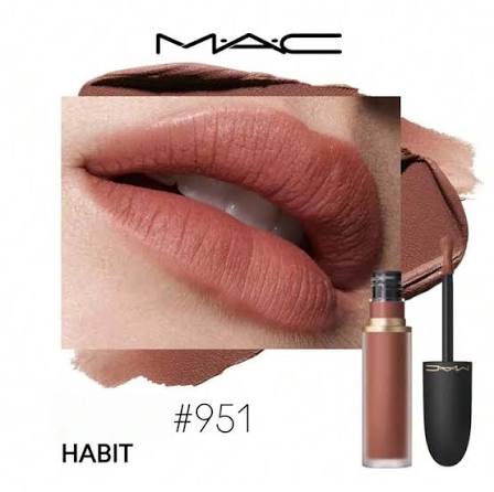 MAC  POWDER KISS LIQUID LIP COLOUR  LIP + CHEEKS (HABIT 951)