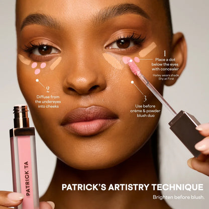 PATRICK TA  Liquid Transition Brightening Blush (shy at first)