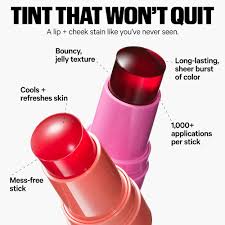 Milk Beauty Cooling Water Jelly Tint Sheer Lip + Cheek Stain(Spritz - Coral)