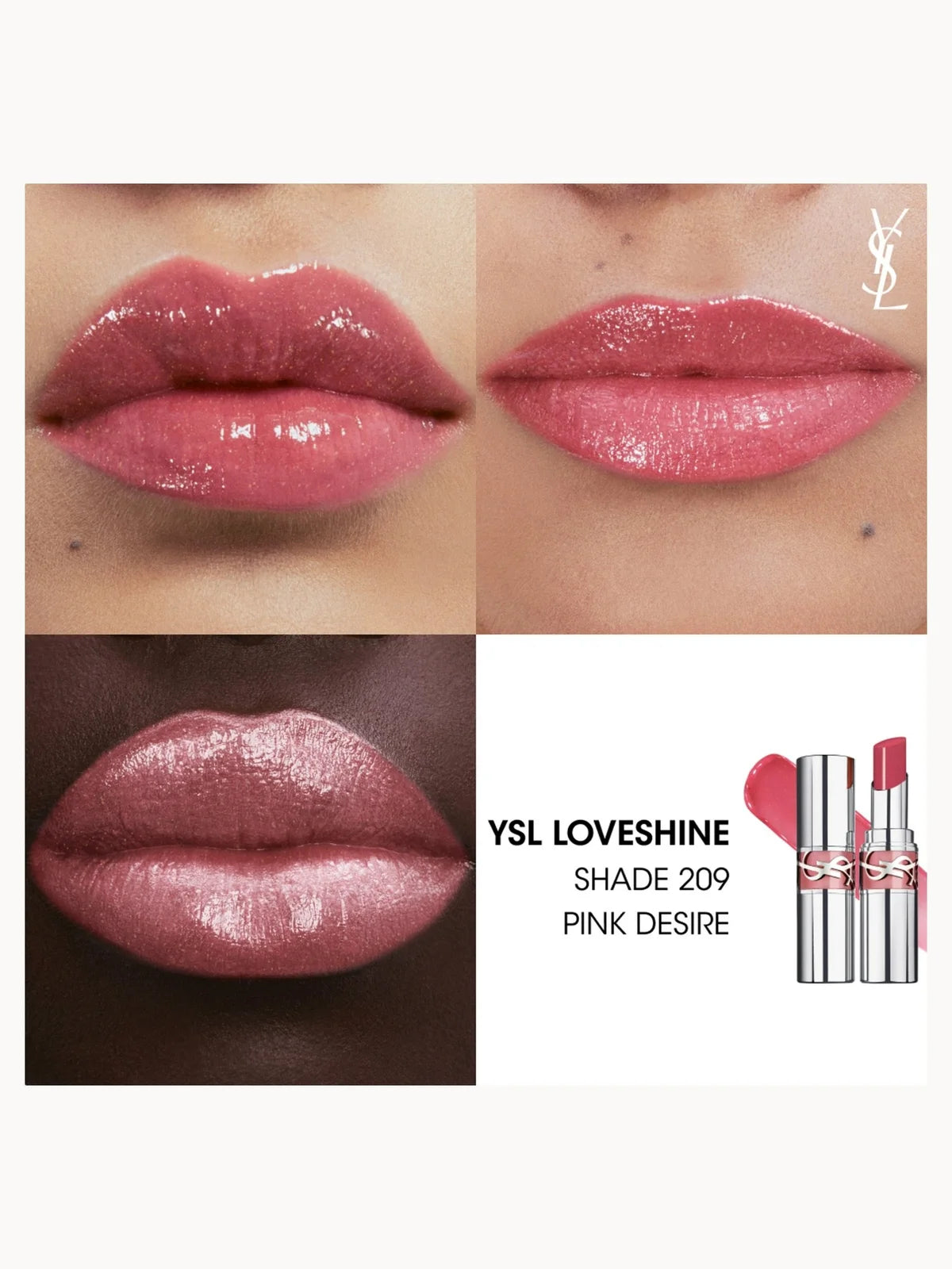 YVES SAINT LAURENT LOVE SHINE COLLECTOR (209 PINK DESIRE)