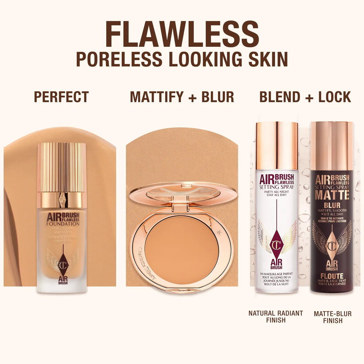 CHARLOTTE TILBURY STAYS ALL DAY FOUNDATION FULL COVERAGE NEW (6 COOL)