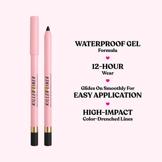 TOO FACED KILLER WATERPROOF EYELINER (KILLER BLACK)