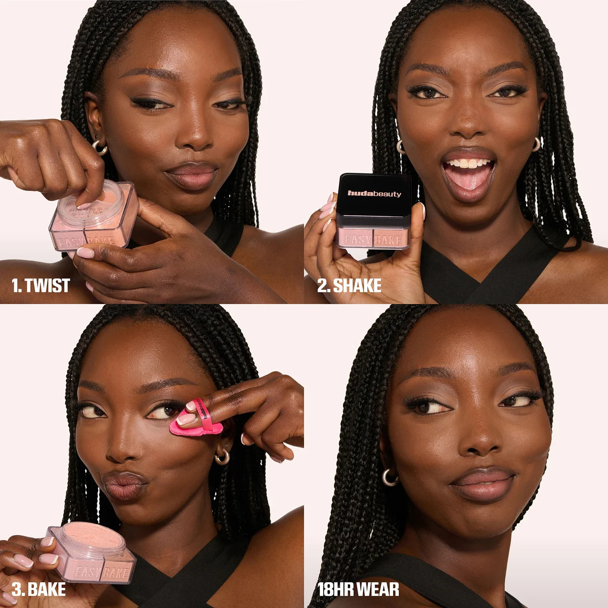 HUDA BEAUTY EASY BAKE DUO -CHERRY PEACH