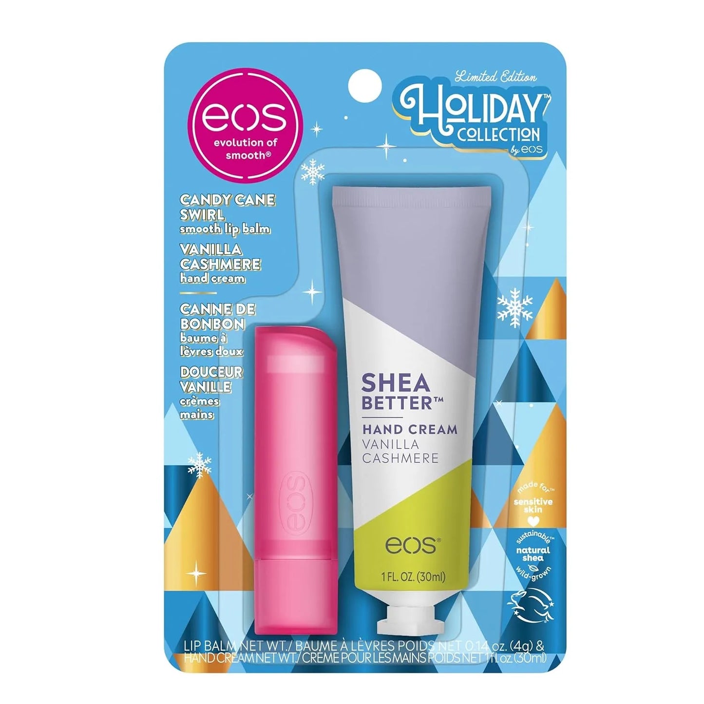 EOS Candy Cane Swirl Lip Balm & Vanilla Cashmere Hand Cream