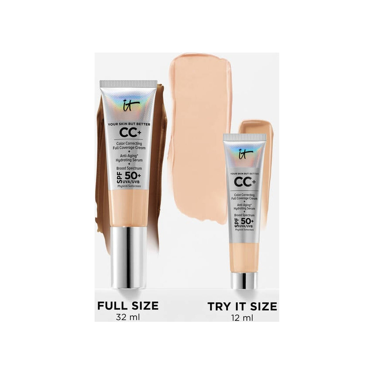IT Cosmetics CC Cream Full Coverage Foundation with SPF 50 — Fair Ivory