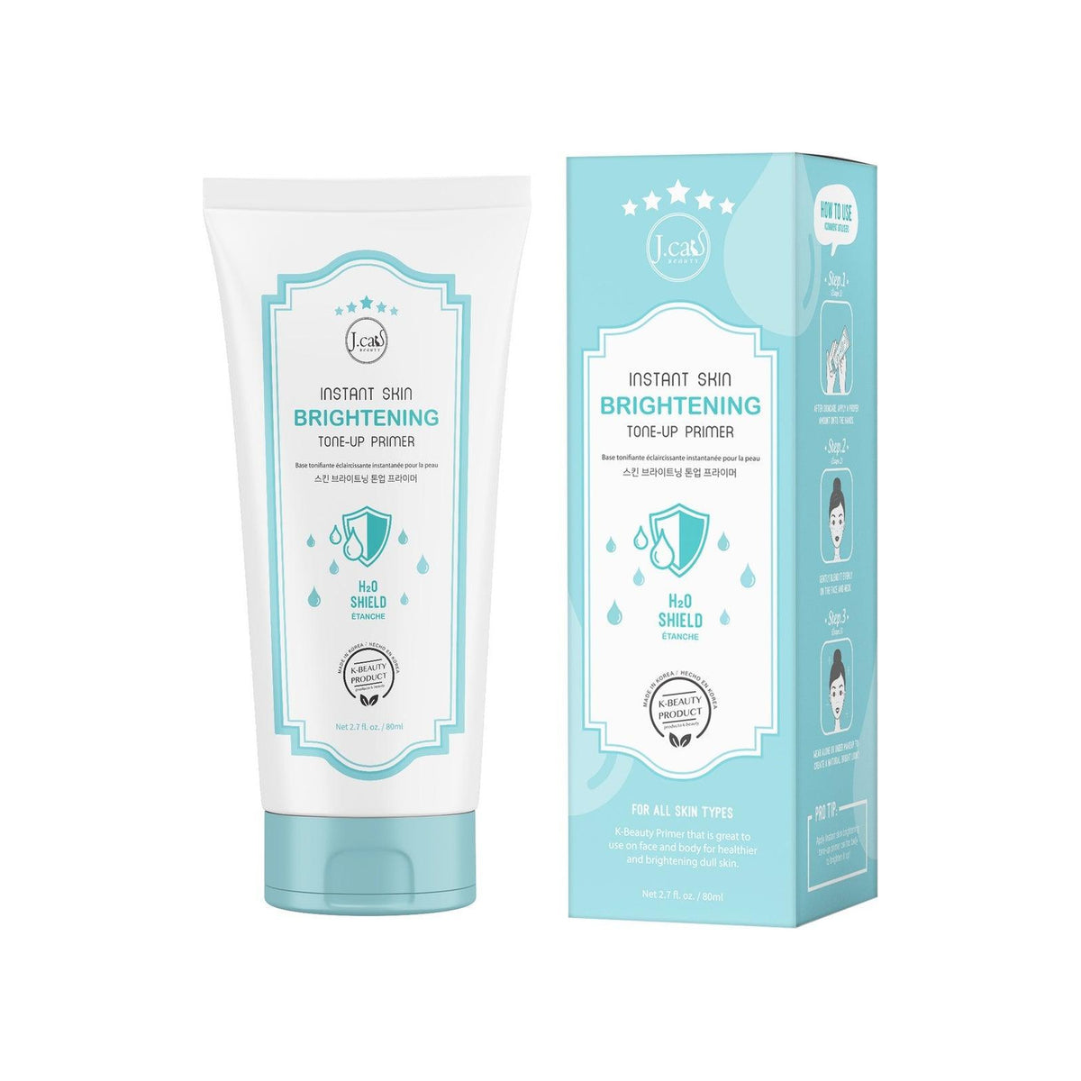 J.CAT BEAUTY Instant Skin Brightening Tone-Up Primer H2O Shield
