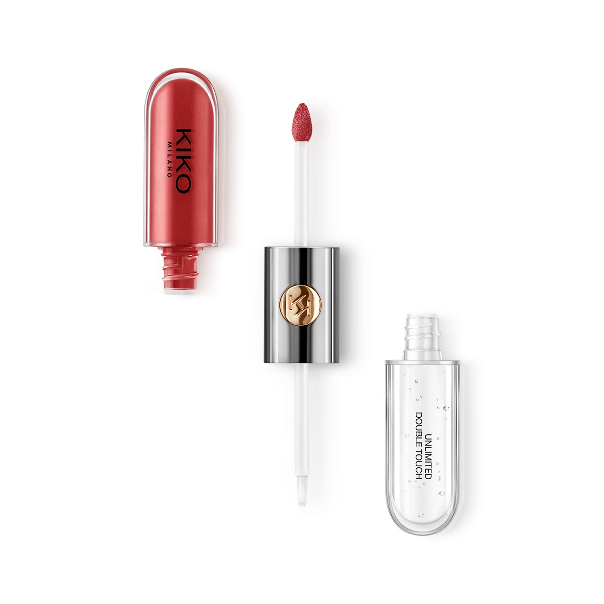 KIKO MILANO UNLIMITED DOUBLE TOUCH LIQUID LIP COLOUR (106 SATIN RUBY RED)