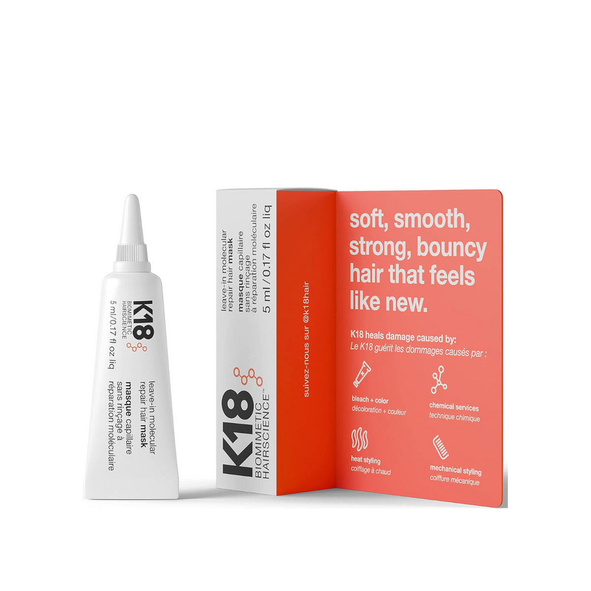 K18 HAIR K18 Hair K18 Professional Molecular Repair Hair Mask 5ml