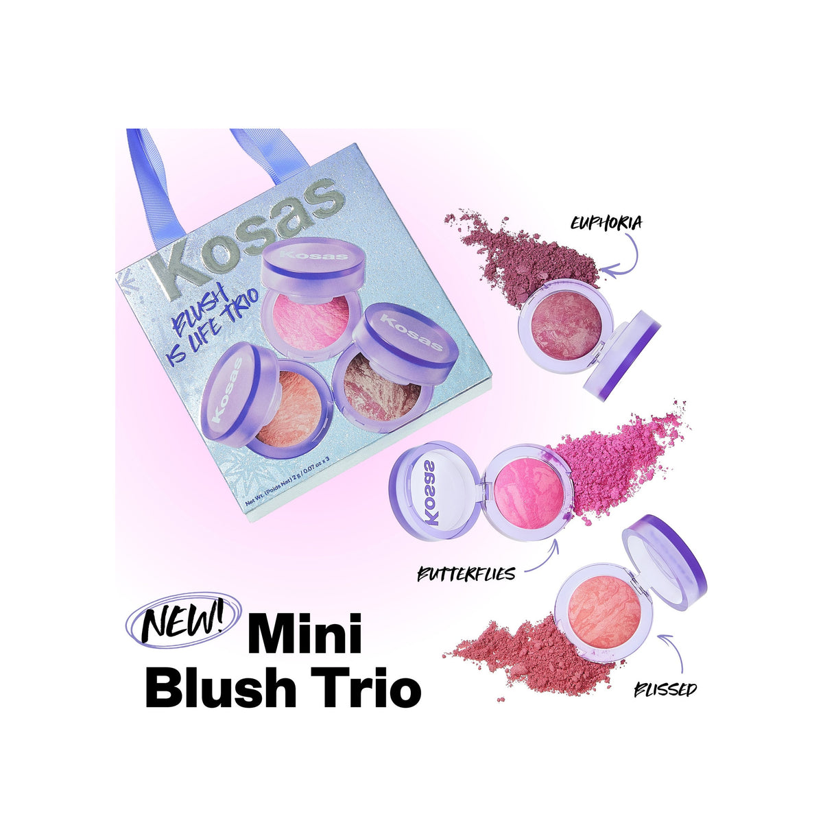 KOSAS Kosas Mini Blush Is Life Trio Gift Set — view 2
