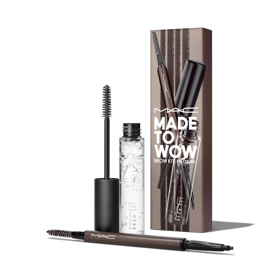 MAC COSMETICS MADE TO WOW BROW KIT SPIKED CLEAR