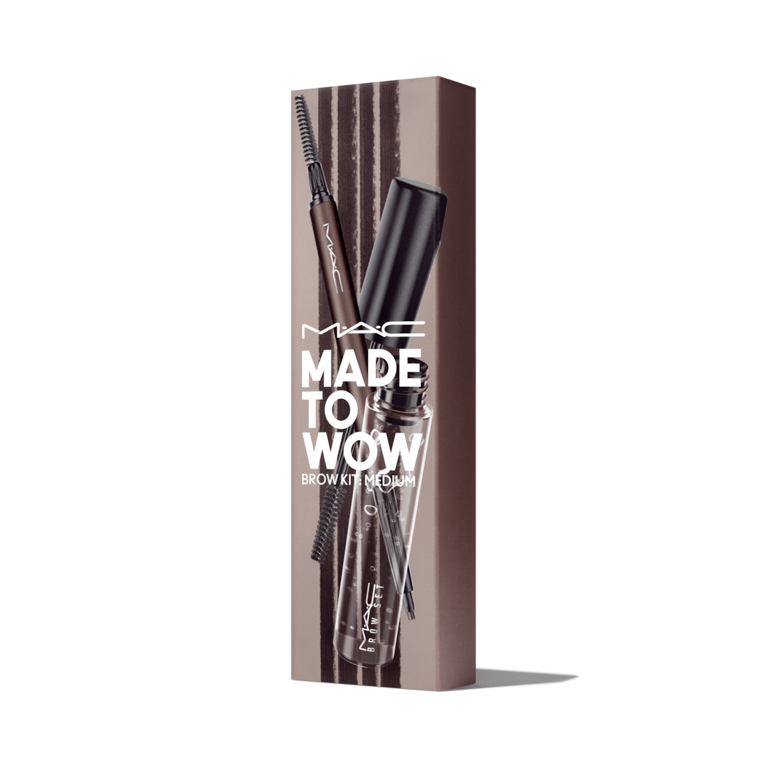 MAC COSMETICS MADE TO WOW BROW KIT SPIKED CLEAR