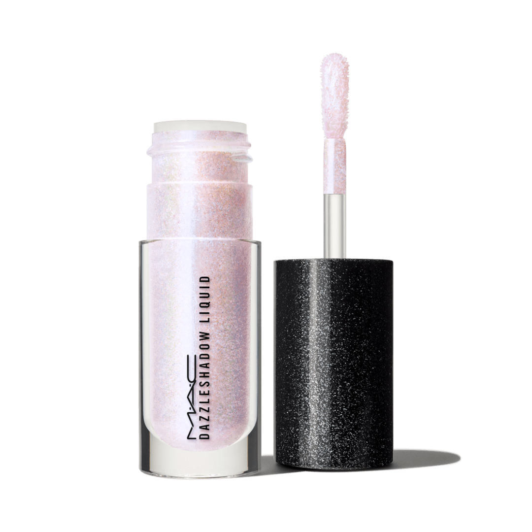 Mac Cosmetics Dazzl Eyeshadow Liquid  Holographic Blue With Pink Pearl (Diamond Crumbles)