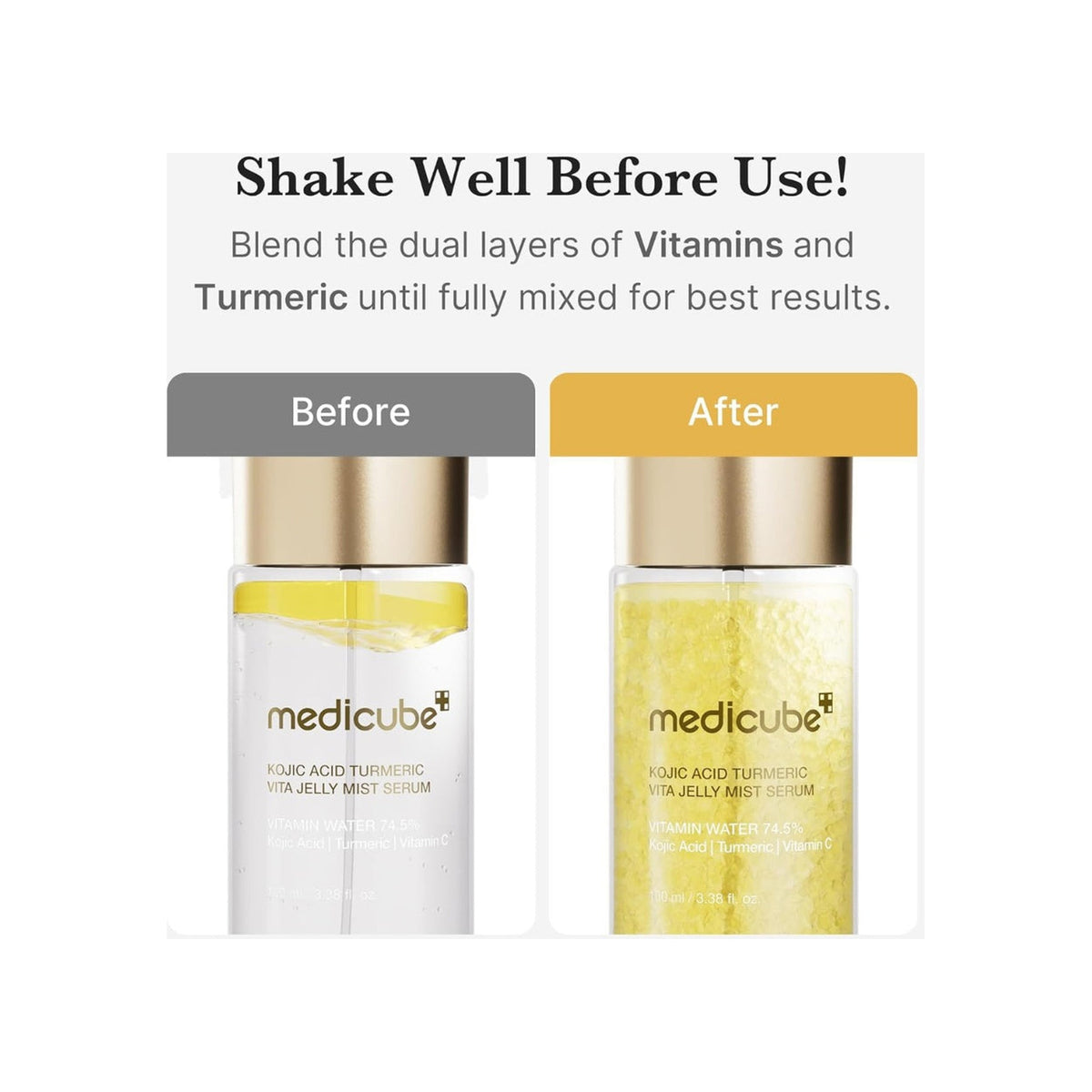 MEDICUBE Medicube Medciube PDRN Kojic Acid Turmeric Vita Jelly Mist Serum — view 3