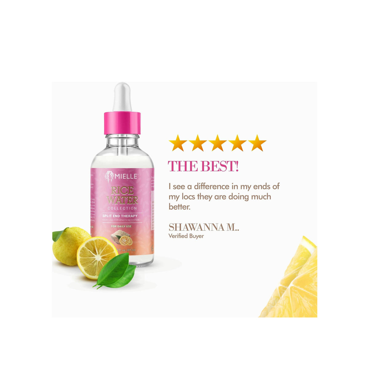 MIELLE Rice Water Hair Split End Therapy — view 2