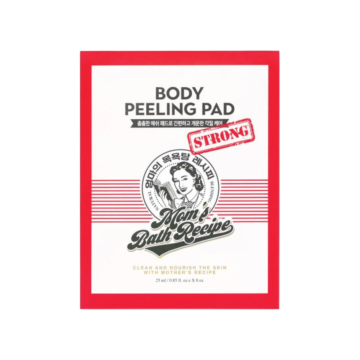 MOM'S BATH RECIPE Mom's Bath Recipe Body Peeling - Body Peeling Pad Red 8 Pieces