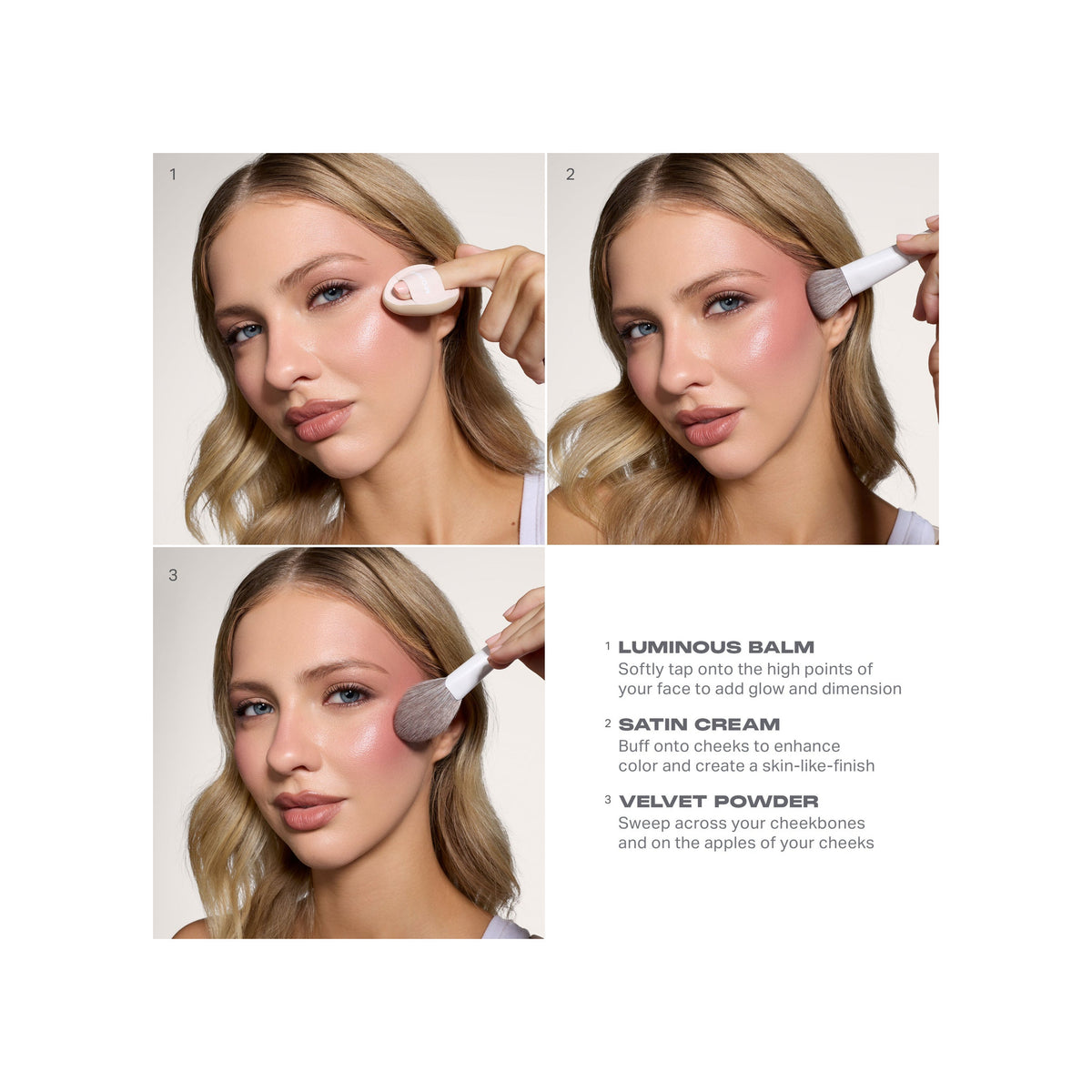 MORPHE Morphe Cheek Thrills Multi Finish Face Trio — Sunset Swim — view 4