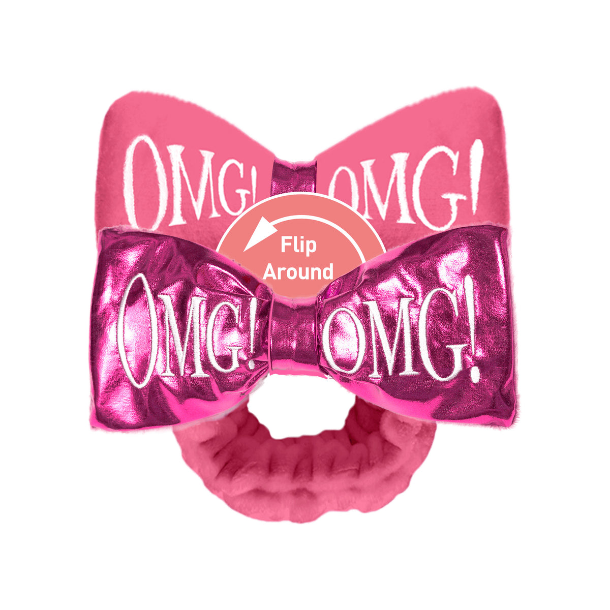 O.M.G ! Reversible Mega Hairband — Pink