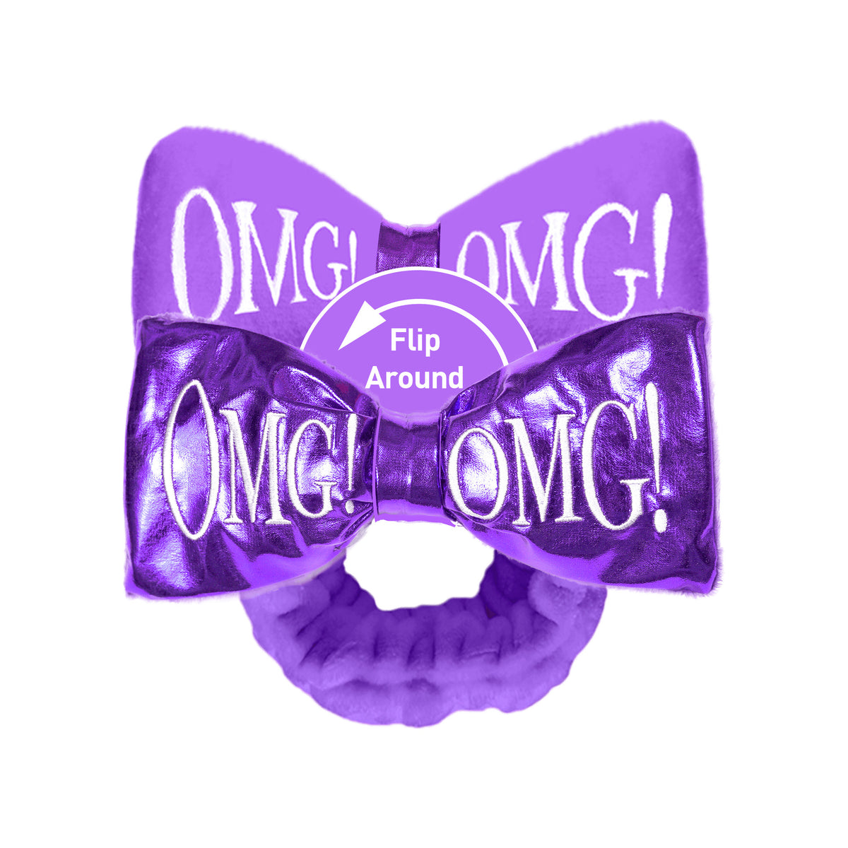 O.M.G ! Reversible Mega Hairband — Purple