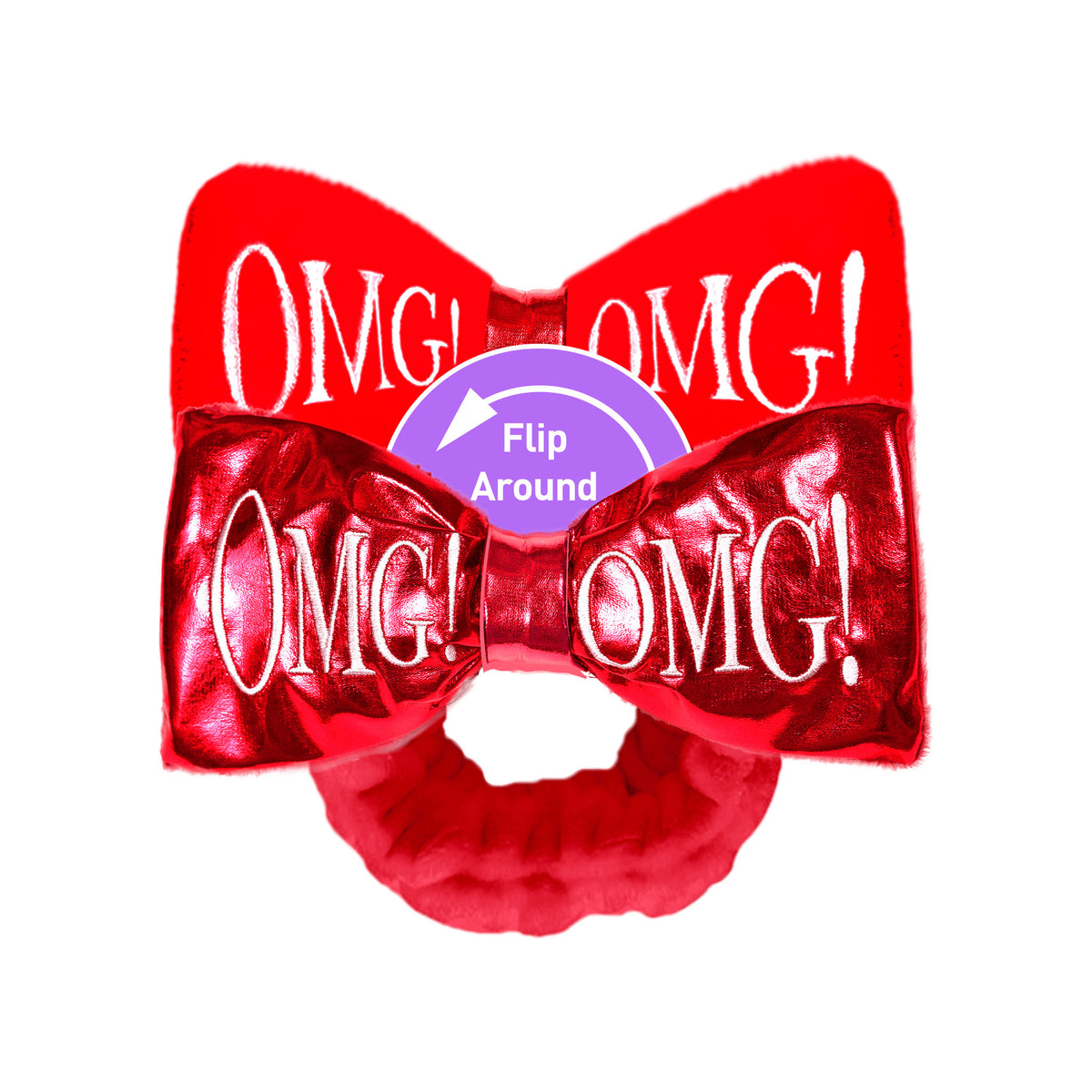 O.M.G ! Reversible Mega Hairband — Red