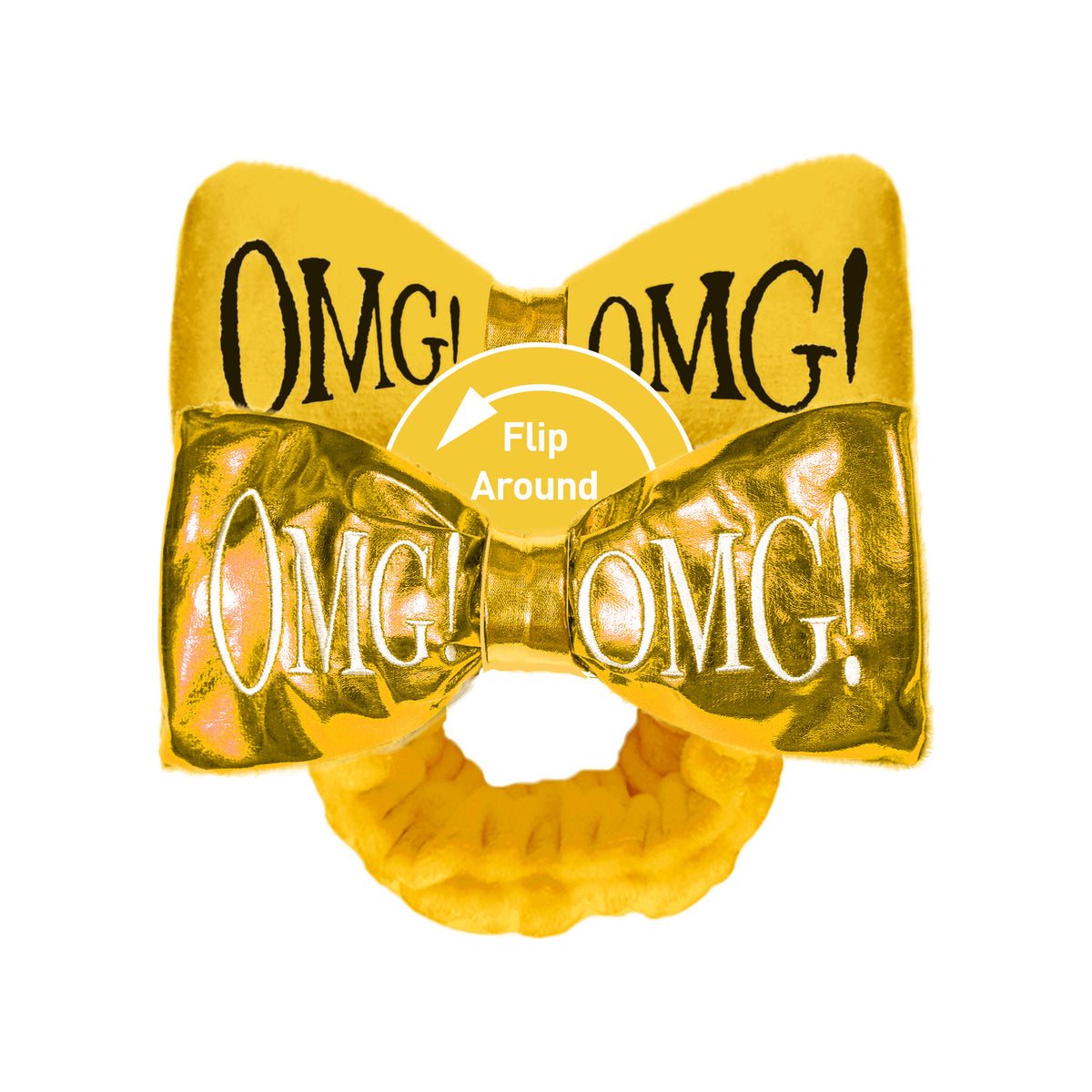 O.M.G ! Reversible Mega Hairband — Yellow