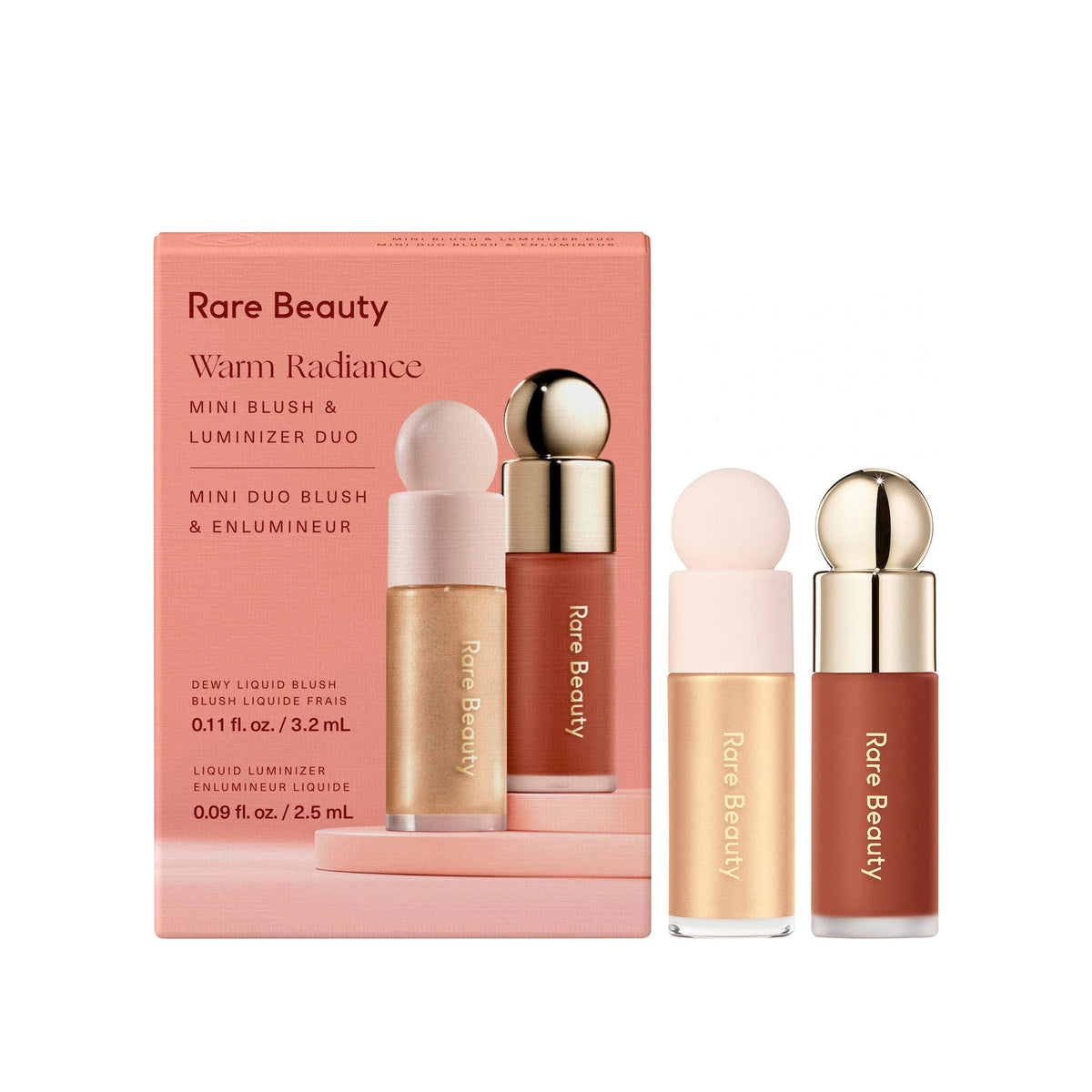 RARE BEAUTY RARE BEAUTY WARM RADIANCE MINI BLUSH & LUMINIZER DUO